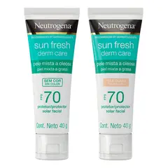 NEUTROGENA - Derm Care Combo Bloqueador Piel Clara + Sin Color