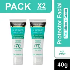 NEUTROGENA - Pack X2 Derm Care Bloqueador Facial Sin Color