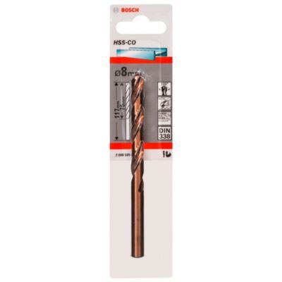 Broca Metal Cobalto HSS-Co 8.0 x 75 x 117