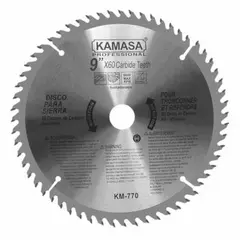 KAMASA - Disco Sierra para Madera 9 60 Dientes KM770