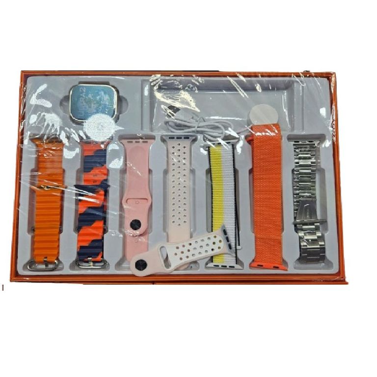 SMARTWATCH ULTRA 7 EN 1 CORREAS,CERTIFICACION IP67-ROSA.