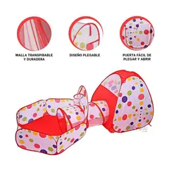 EVERBEST - Carpa circuito 3 en 1 con túnel unisex