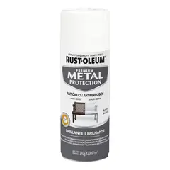 RUST OLEUM - Aerosol Anticorrosivo Metal Protection Brillante Blanco 340g