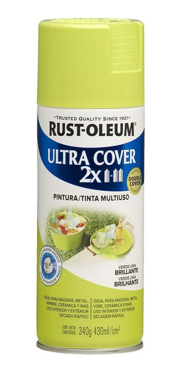 Aerosol Multiusos Ultra Cover 2x Verde Lima Brillante 340g
