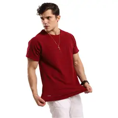 TROPIKL - Polo Algodón Hombre Wine Essential Slim Fit