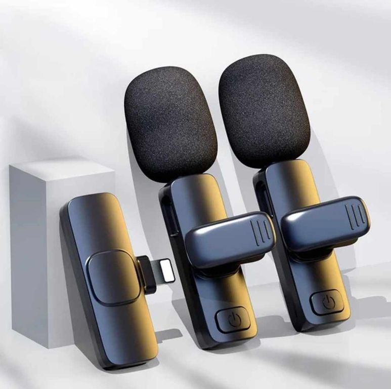 Microfono Doble K9 Solapero Inalambrico Tipo C para Smartphones