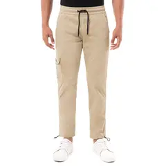 PIONIER - Jogger Cargo Drill Stretch Hombre Arena Rowddy