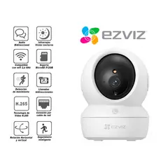 EZVIZ - Cámara Seguridad Wifi H6C PRO Full Hd Gira 360° con Boton Llamada
