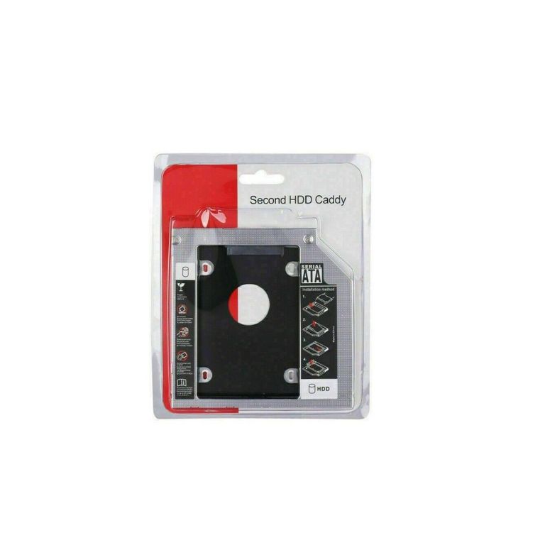 Caddy Para Disco Externo ATA. SATA 2.0. 9.5 mm
