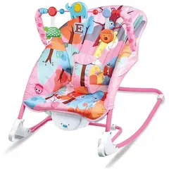IDEAL - Mecedora para Bebes Musical y Vibrador 668-5 Rosado