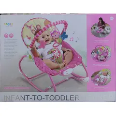 IDEAL - Mecedora para Bebes Musical y Vibrador rosa