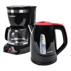 DAEWOO - Combo Cafetera 1.25L 12 tazas+Hervidor 1.7