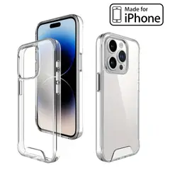 GENERICO - Space Clear Case Iphone 15 Pro Con Marca