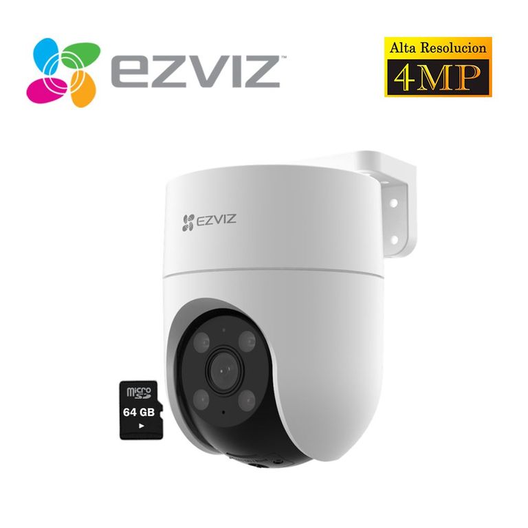 Cámara Seguridad Wifi H8C 4MP Gira 360 Smart Micro SD 64GB