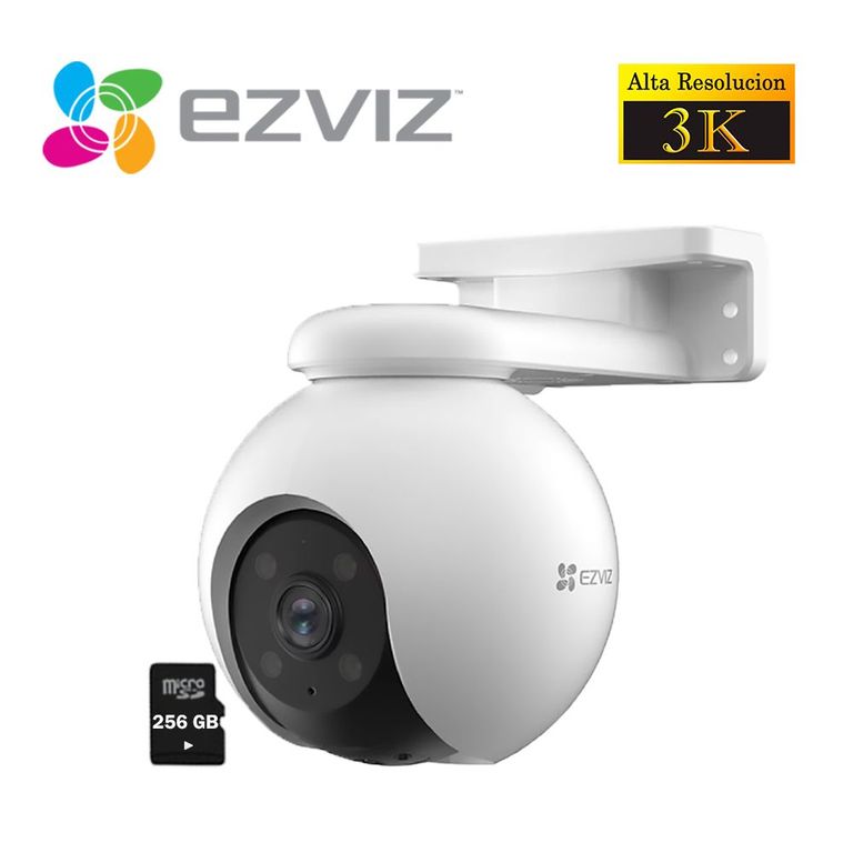 Cámara Seguridad Wifi H8 PRO 3K 5mp Gira 360 Smart Micro SD 256GB