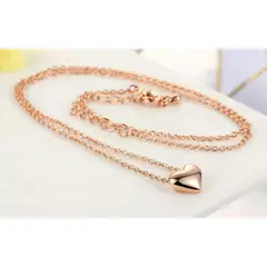 GENERICO - Collar Passionate Heart Dorado Novia Regalo San Valentín Genieka