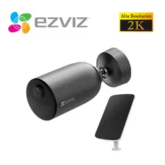 EZVIZ - Cámara Seguridad Wifi Inalambrico EB3 2K / Panel Solar