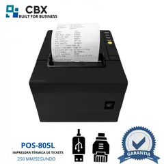 CBX - Impresora Termica pos-805L 250 Mm/Seg, Cortador Automático