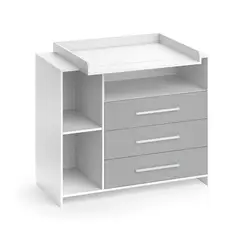 GENERICO - Cómoda Cambiador de bebé Matheus Bicolor