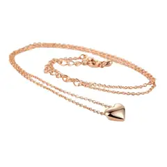 GENERICO - Collar Passionate Heart Dorado San Valentín Novia Regalo Genieka