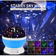GENERICO - Lampara giratoria Proyector de cielo estrellado 360º