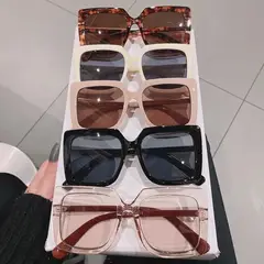 GENERICO - Lentes de Sol Cuadrado Grande para Mujer PL2996 Azul Tigre