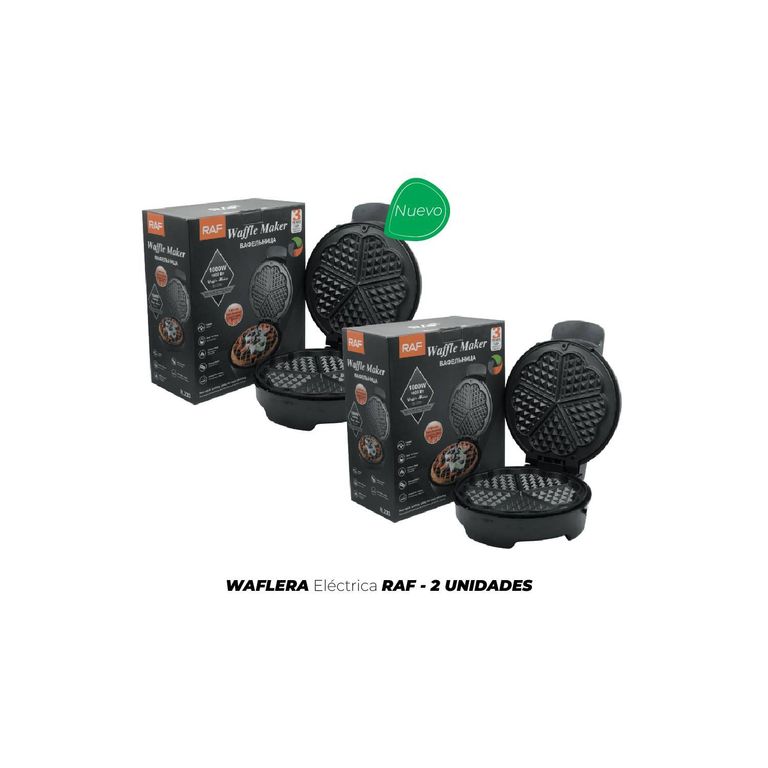 Waflera Eléctrica RAF Puntas Redondas - 2 Unidades