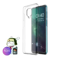 GENERICO - Space Clear Case Redmi NOTE 9 Pro Con Marca