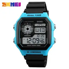 SKMEI - Reloj 1299 Azul Correa negra_.