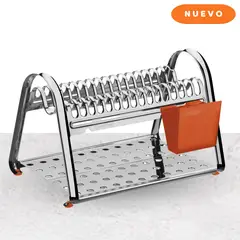 TRAMONTINA - Escurridor De Platos Ciclo De Acero Inoxidable