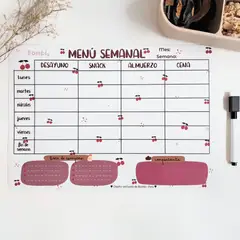 GENERICO - Planner Imantado Menú Semanal Cherry Bombi