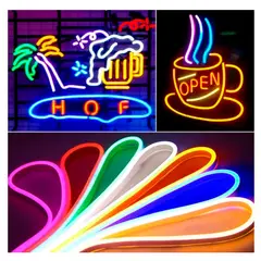 GENERICO - Cinta Led Neon 5 metros 12v RGB TIra Luces Led RGB + Control Remoto