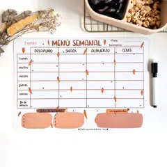 GENERICO - Planner Imantado Menú Semanal Carrot Bombi