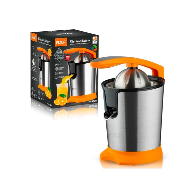 Exprimidor Eléctrico de Naranja 400ml RAF Extractor de Cítricos