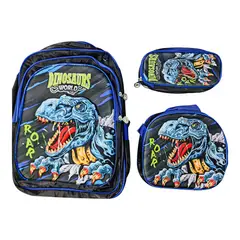 GENERICO - Mochila Escolar en Alto Relieve 3 en 1