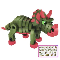 GENERICO - Juego Didáctico Rompecabezas 3D Triceratops 74P