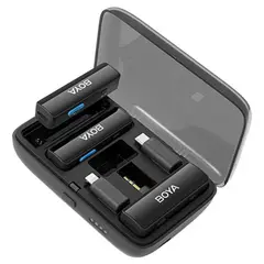 BOYA - Sistema de Micrófono Inalámbrico Doble BOYALINK con diseño Todo-En-Uno