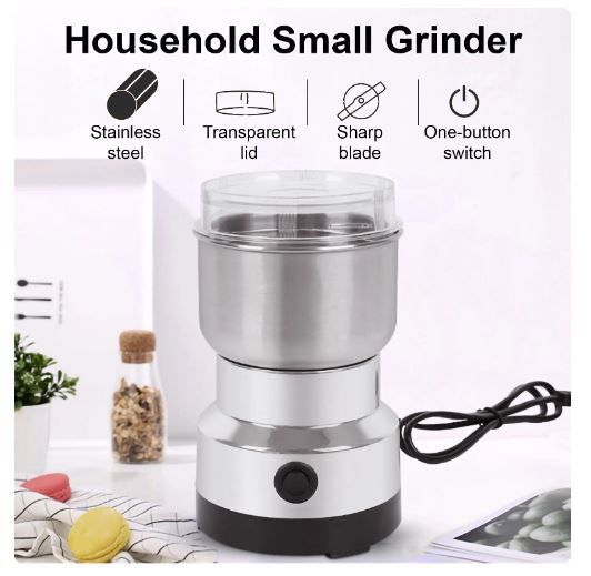 Molinillo eléctrico de grano de café portátil de acero inoxidable