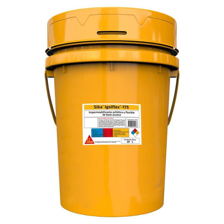 Recubrimiento asfáltico impermeable Igolflex-175 Negro 20L
