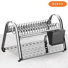 TRAMONTINA - Escurridor De Platos Ciclo De Acero Inoxidable