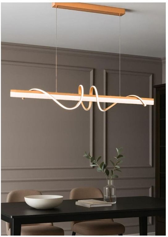 Lámpara de Araña Techo Oro Rosa Regulable con Control Remoto