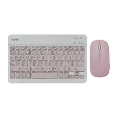 GENERICO - TECLADO Y MOUSE BLUETOOTH RECARGABLE TV LAPTOP CELULAR TABLET PC