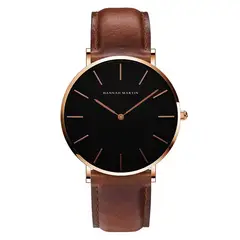 HANNAH MARTIN - RELOJ HOMBRE CUERO MARRÓN