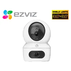 EZVIZ - Cámara WiFi H7C 4MP + 4MP Binocular Interior Giratoria 360º