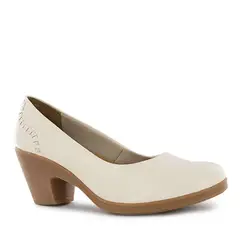 ECCO - Zapatos PumpReina Mujer Natalie68 Marfil Cuero