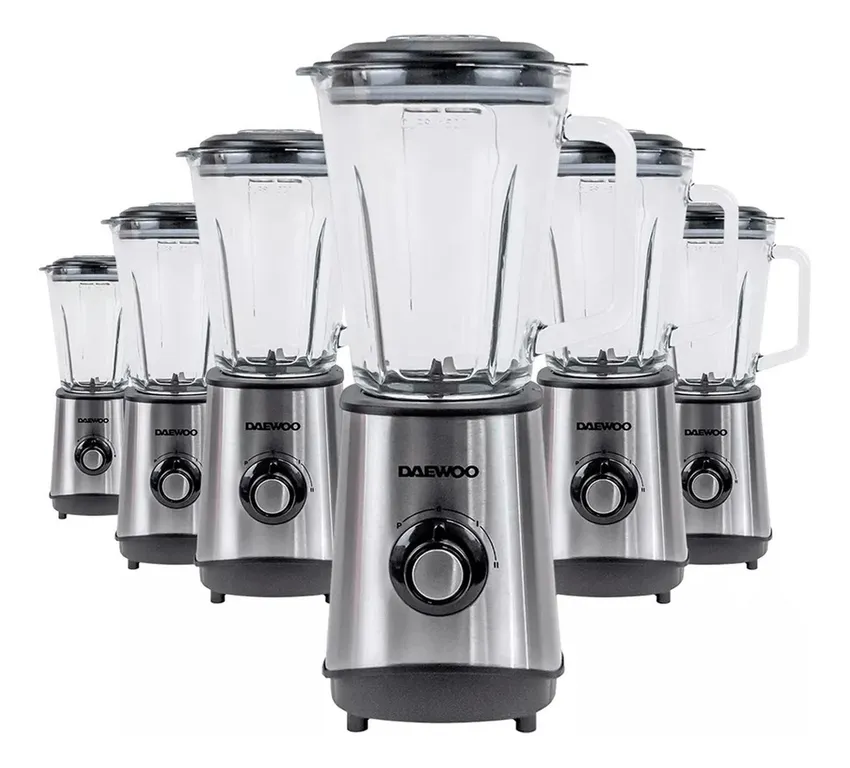 Licuadora 500W 1.5L Plateada Pack x6