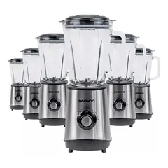 DAEWOO - Licuadora 500W 1.5L Plateada Pack x6