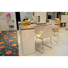 TU MESITA - Escritorio Moderno Magno 2 cajones Color BlancoDuna