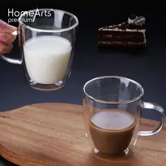 GENERICO - SET X 2 TAZAS AMERICANO 300ML DOBLE PARED