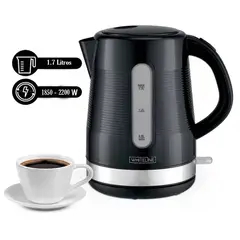 WHITELINE - Hervidor Eléctrico 1.7 Litros Negro
